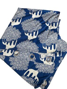 Ikea Curtain 2011 By Emma Hagman Grommets Heavy Canvas Fabric Blue